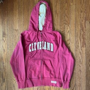 Colosseum Athletics Cleveland Zip Up Hoodie Jacket